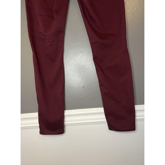 Aeropostale Jeggings Womens 6 Burgundy High Waisted Skinny Stretch Jeans Pants - Picture 6 of 9